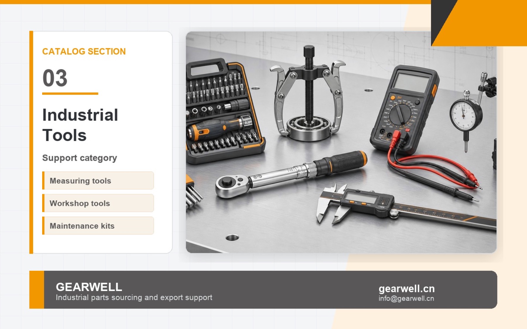 Industrial tools catalog cover