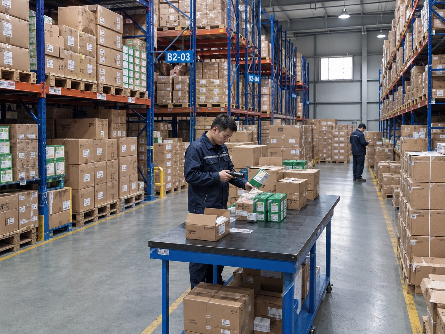 Warehouse stock checking in Xiamen