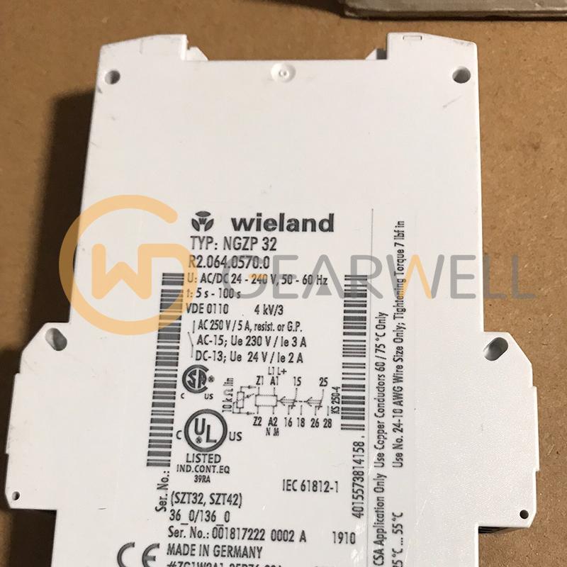 Brand new German Wieland NGZP32 time relay 5-100s Order number: R2.064.0 NGZP32 time Automation image 6