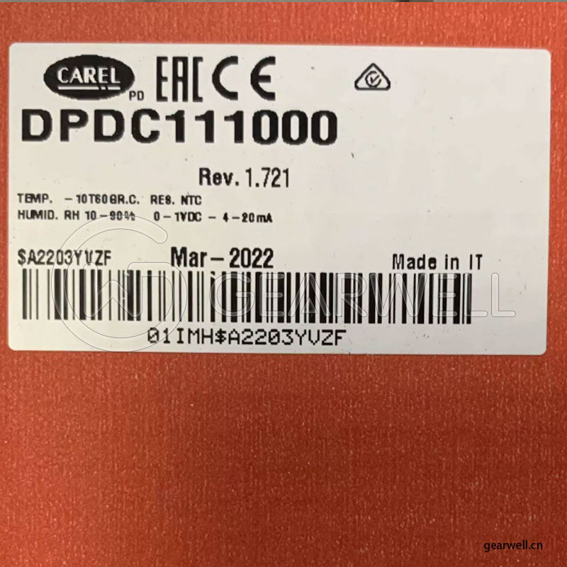 CAREL DPDC111000 Temperature And Humidity Sensor