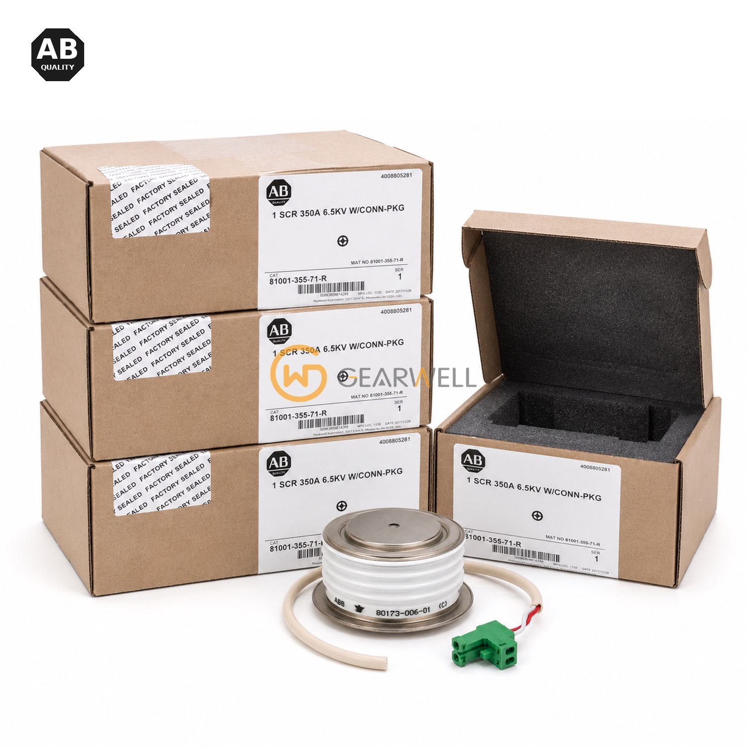 ABB 81001-355-71-R SCR 350A 6.5KV industrial automation part