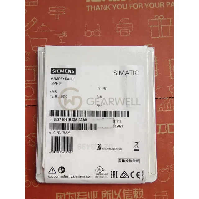 Siemens 6ES7954-8LC03-0AA0 Memory Card industrial automation parts image 1