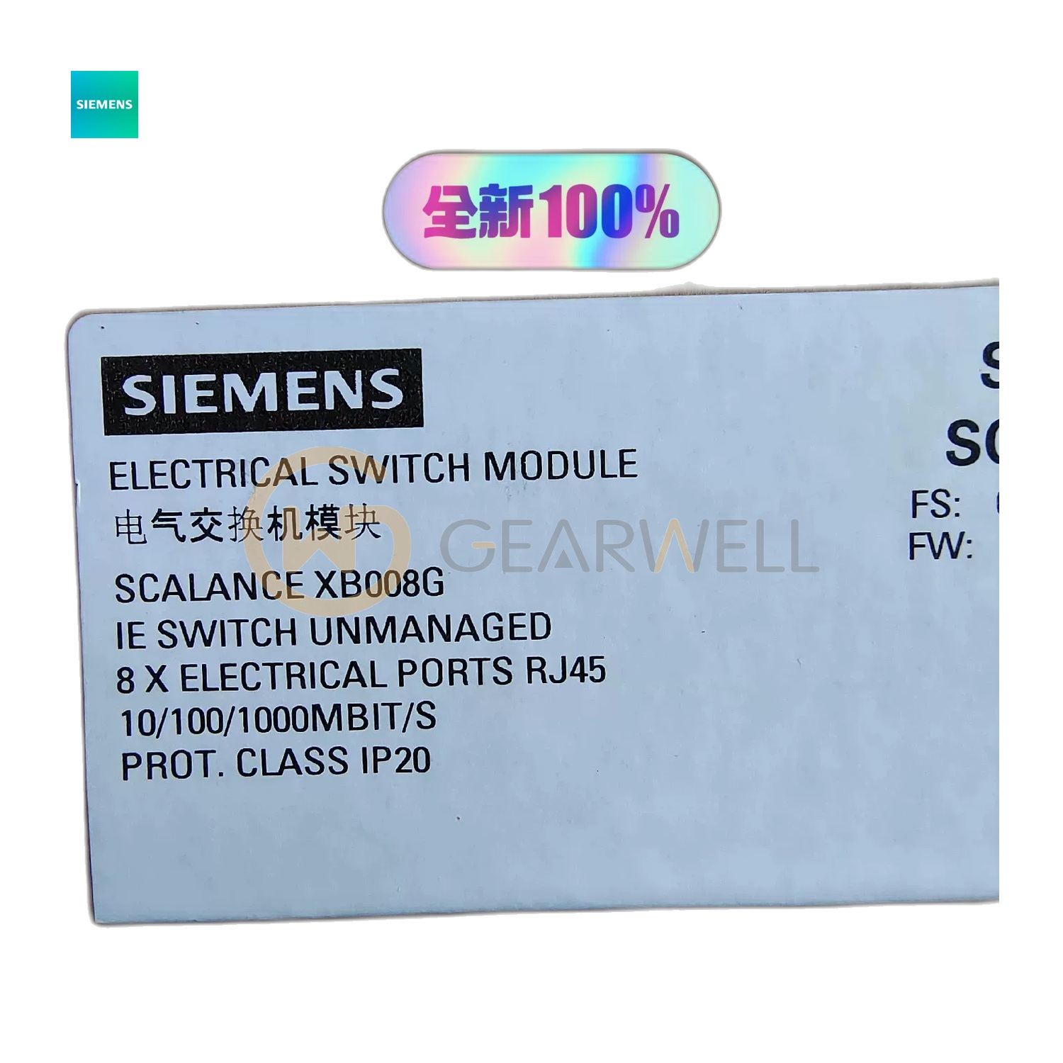 Siemens 6GK5008-0GA10-1AB2 Industrial Ethernet Switch Gearwell industrial spare part
