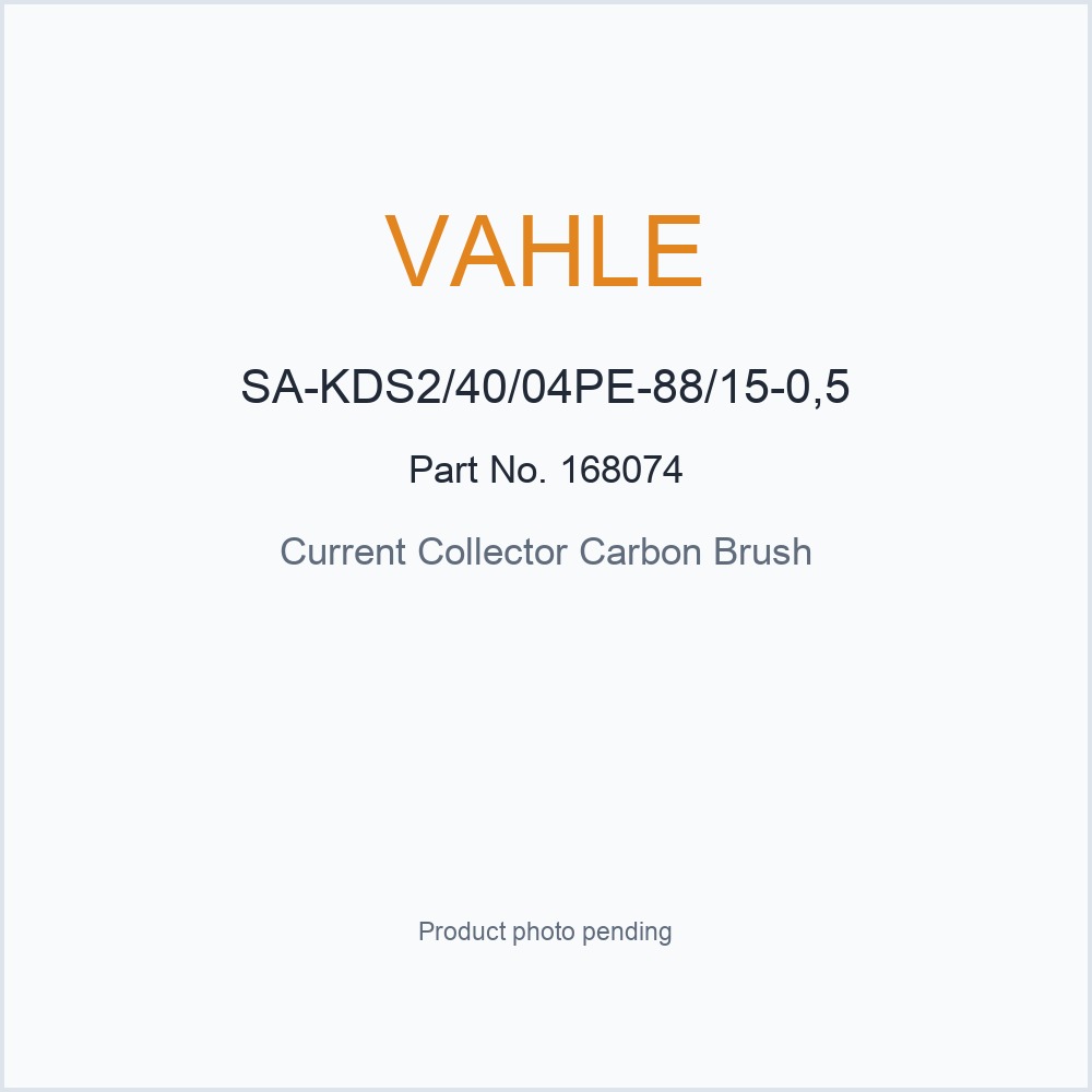 VAHLE SA-KDS2/40/04PE-88/15-0,5 168074 Current Collector Carbon Brush