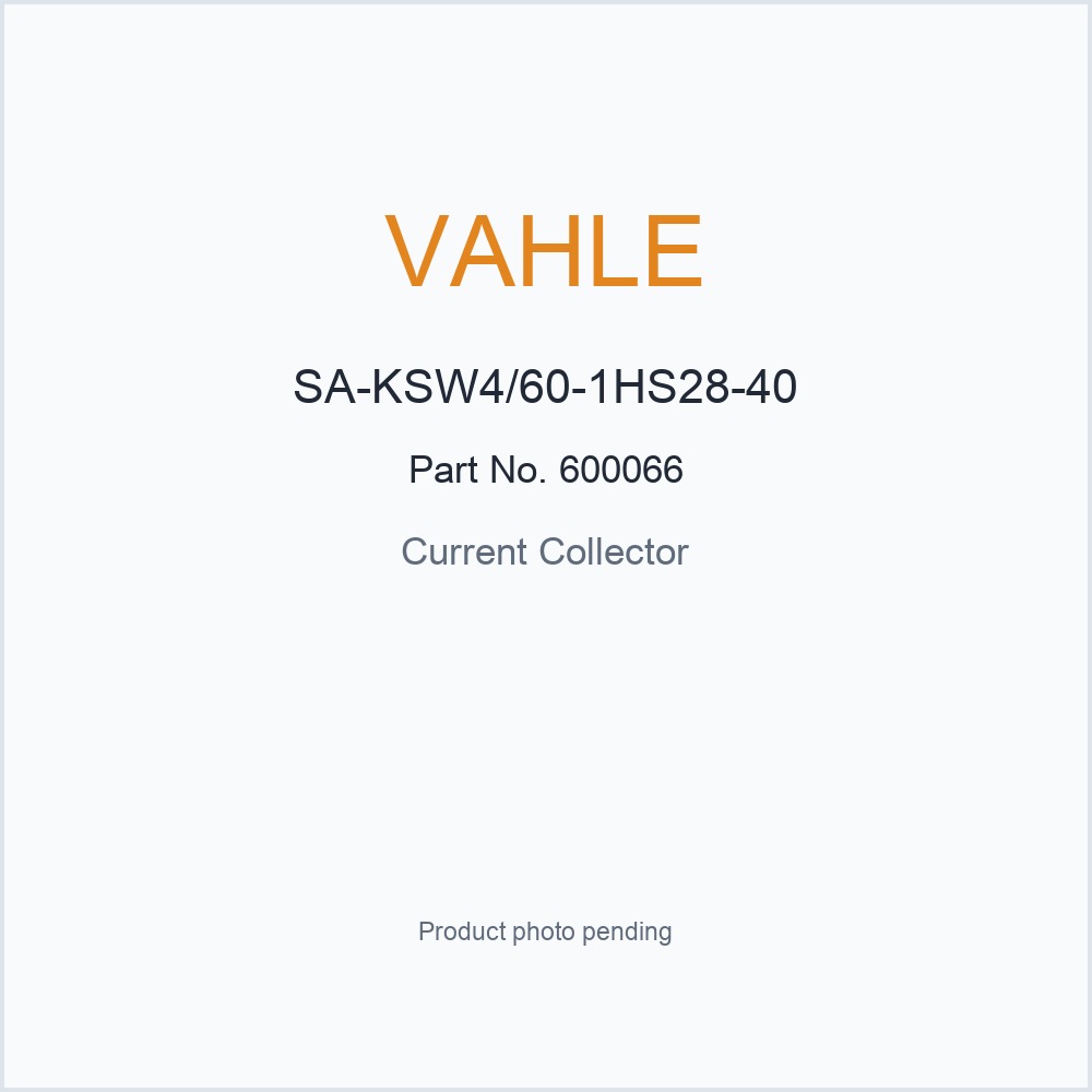 VAHLE SA-KSW4/60-1HS28-40 600066 Current Collector