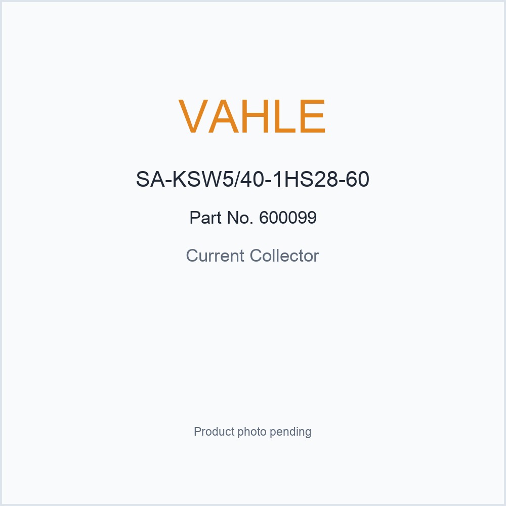 VAHLE SA-KSW5/40-1HS28-60 600099 Current Collector