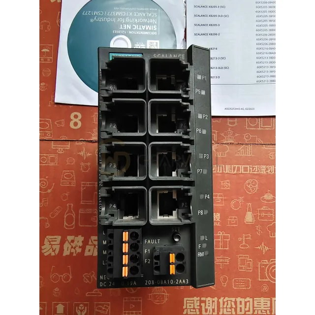 Siemens 6GK5208-0BA10-2AA3 Industrial Ethernet Switch industrial automation parts image 2