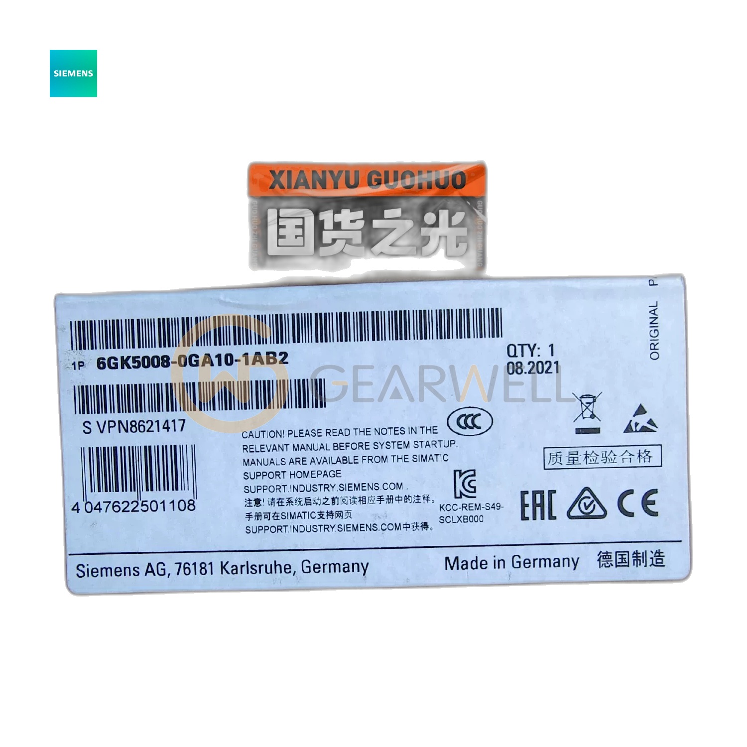 Siemens 6GK5008-0GA10-1AB2 Industrial Ethernet Switch industrial automation parts image 3